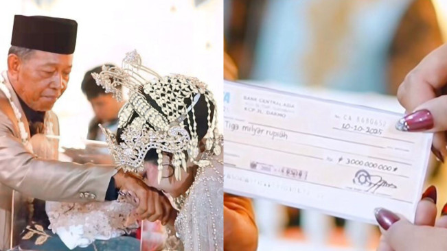 Viral Kakek Menikah dengan Mahar Rp3 Miliar (TikTok/@av.mediaku)